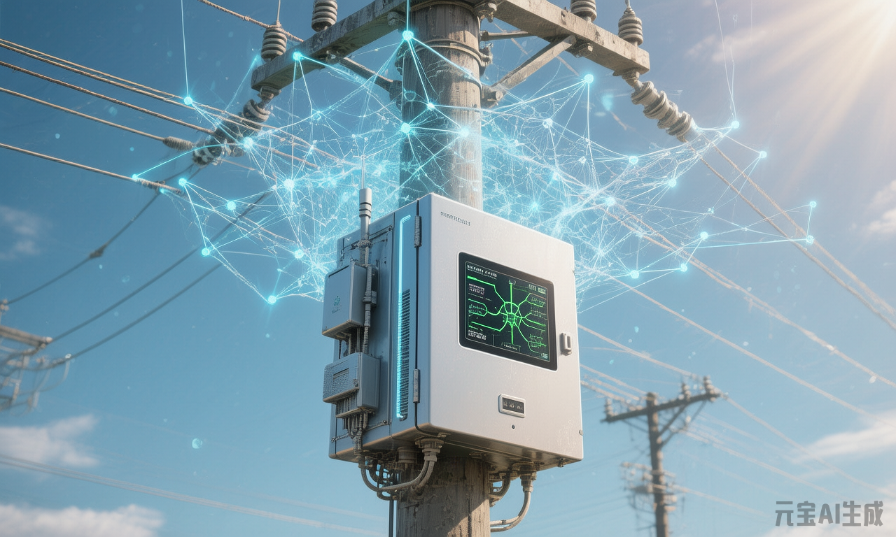 Distribution boxes used in factories AI image