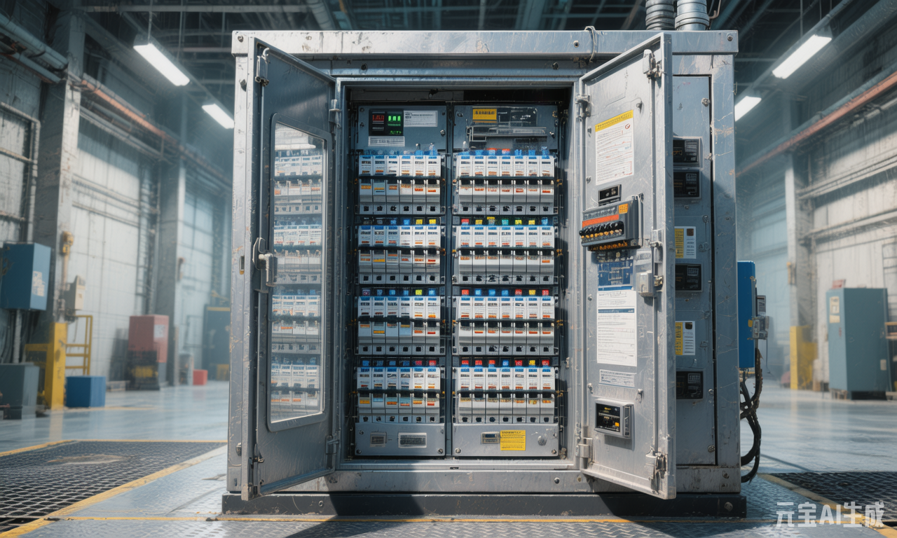 Safety compliance of electrical boxes AI image